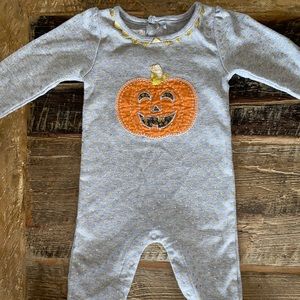 Mudpie pumpkin romper